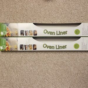 COPY - New lot 2 oven liners 15.8 x 19.6 in white resuable As Pictured